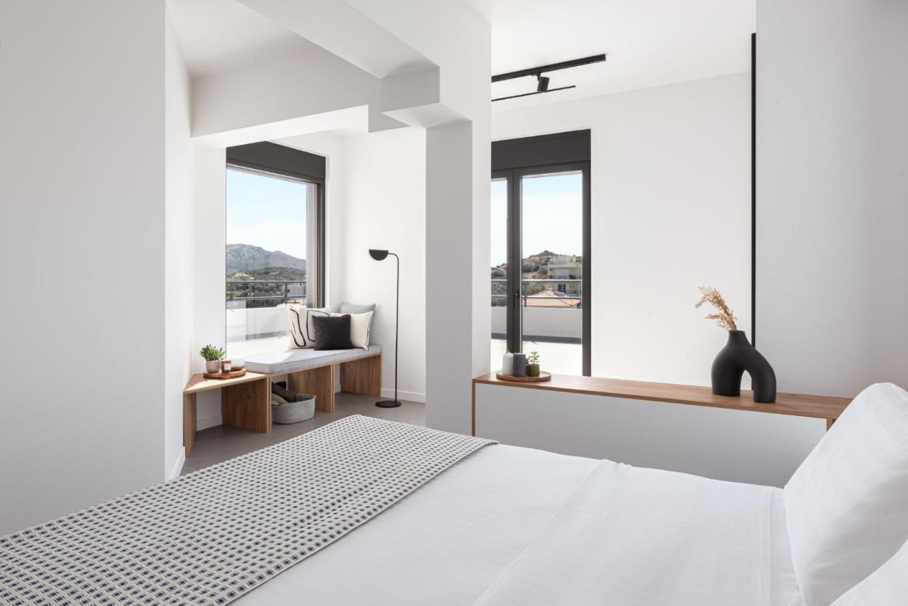 Sounio Panoramic Loft Lägenhet Sunion Exteriör bild