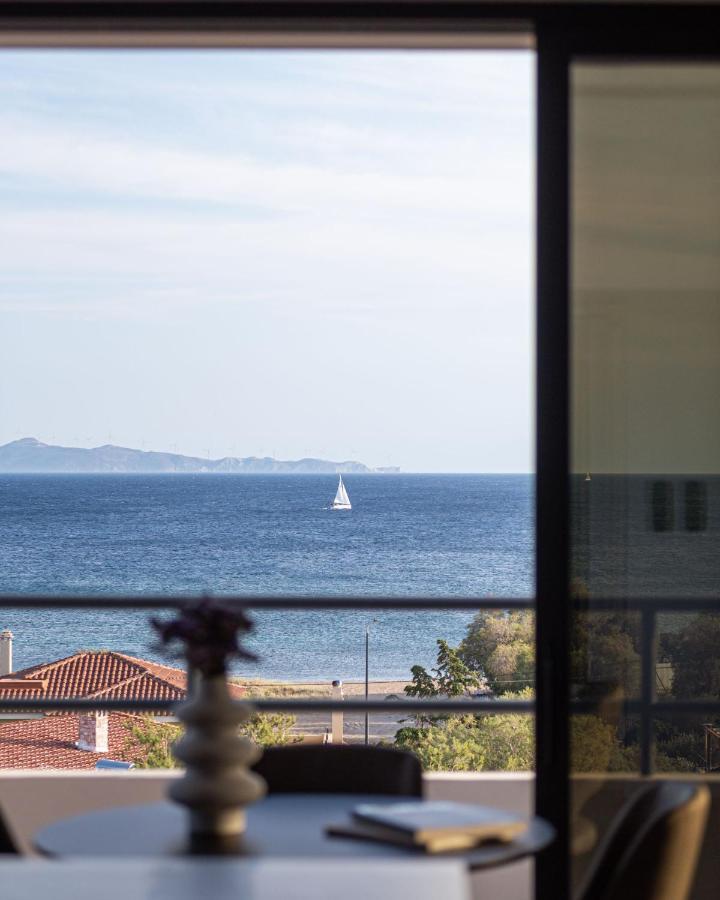 Sounio Panoramic Loft Lägenhet Sunion Exteriör bild