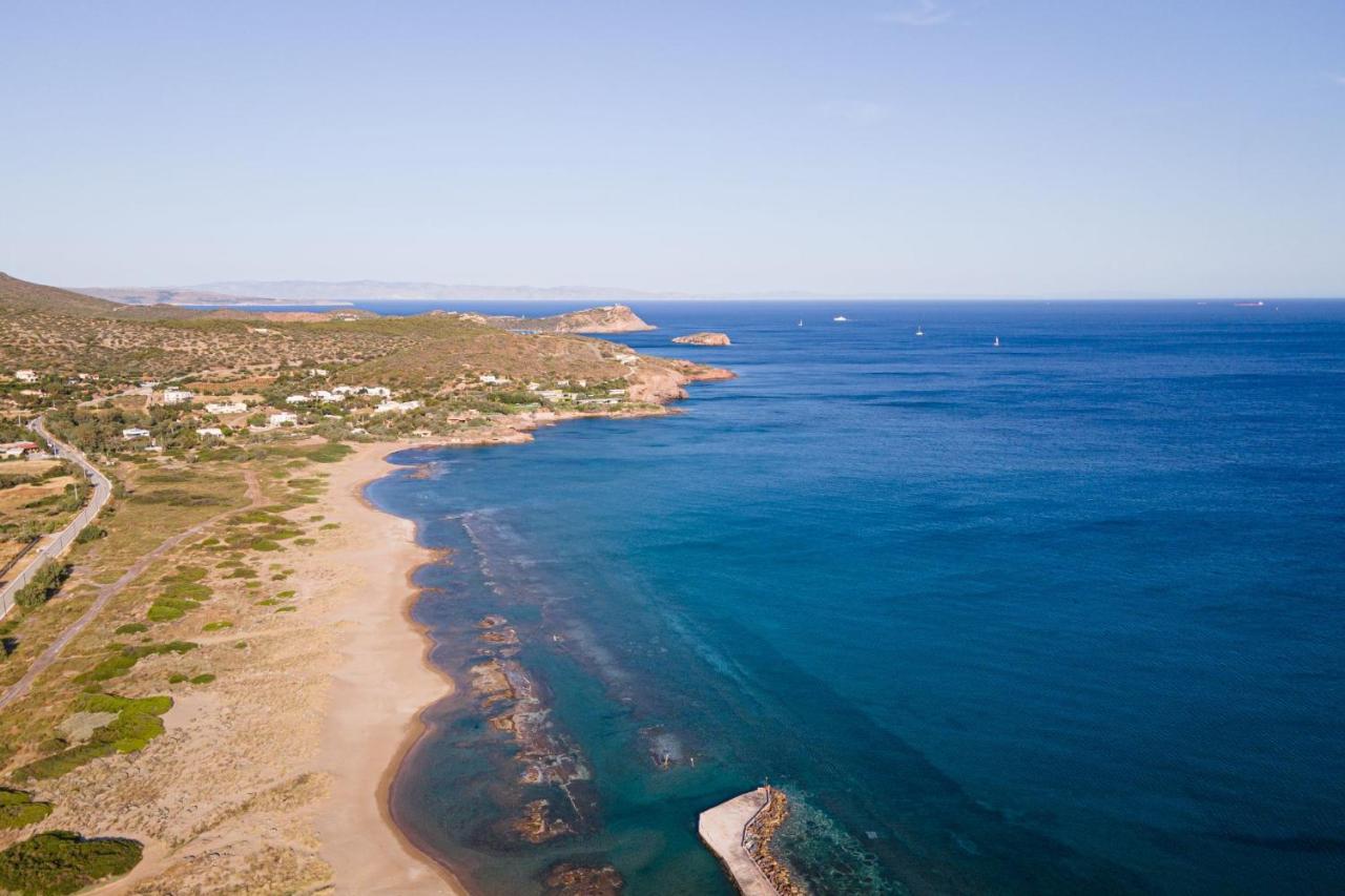 Sounio Panoramic Loft Lägenhet Sunion Exteriör bild