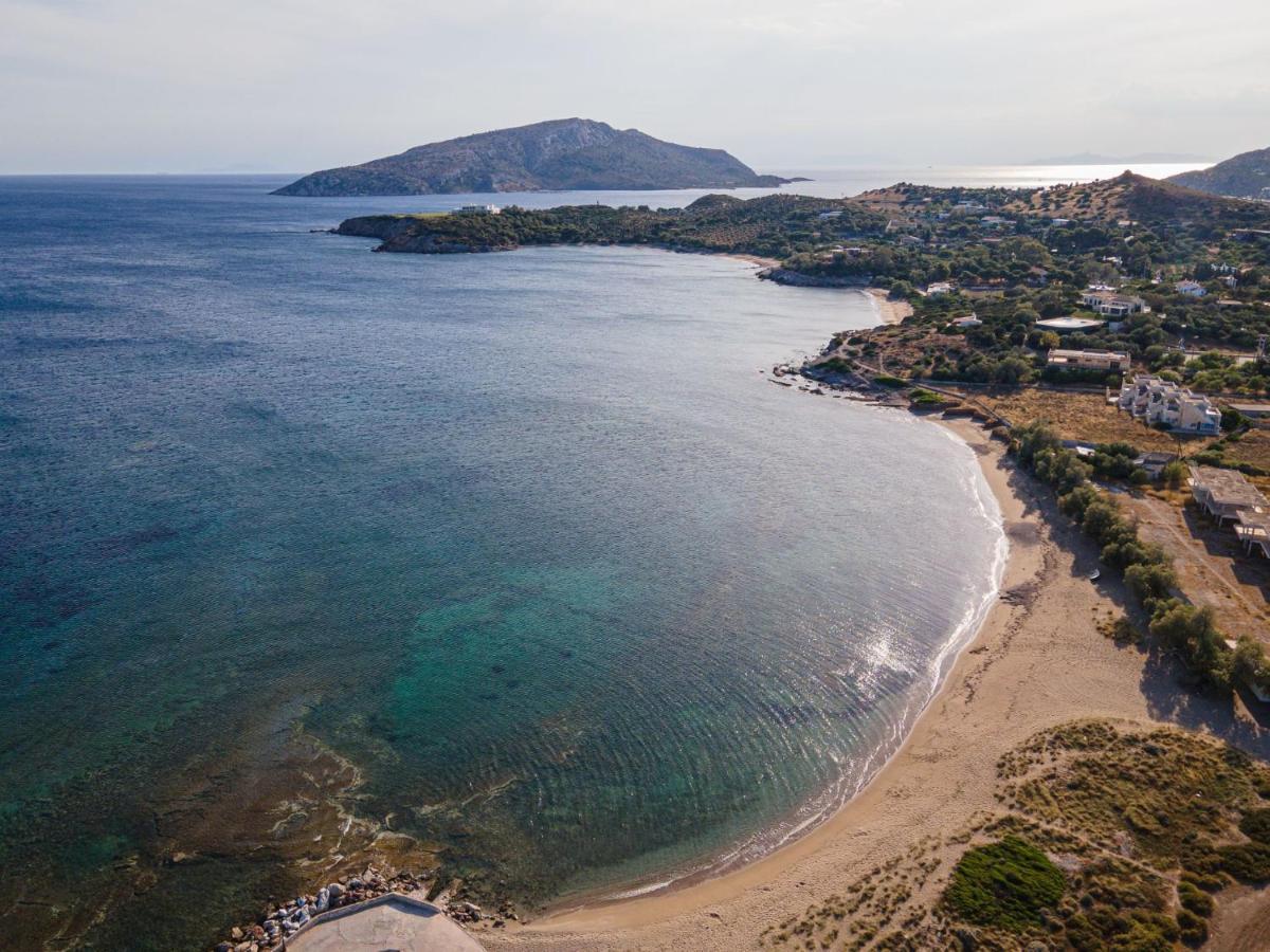 Sounio Panoramic Loft Lägenhet Sunion Exteriör bild