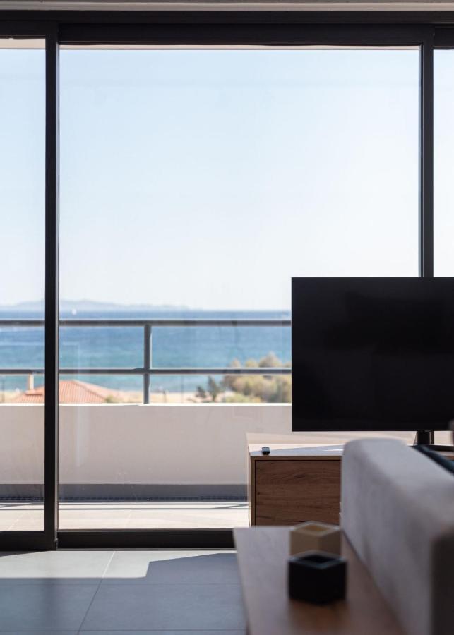 Sounio Panoramic Loft Lägenhet Sunion Exteriör bild