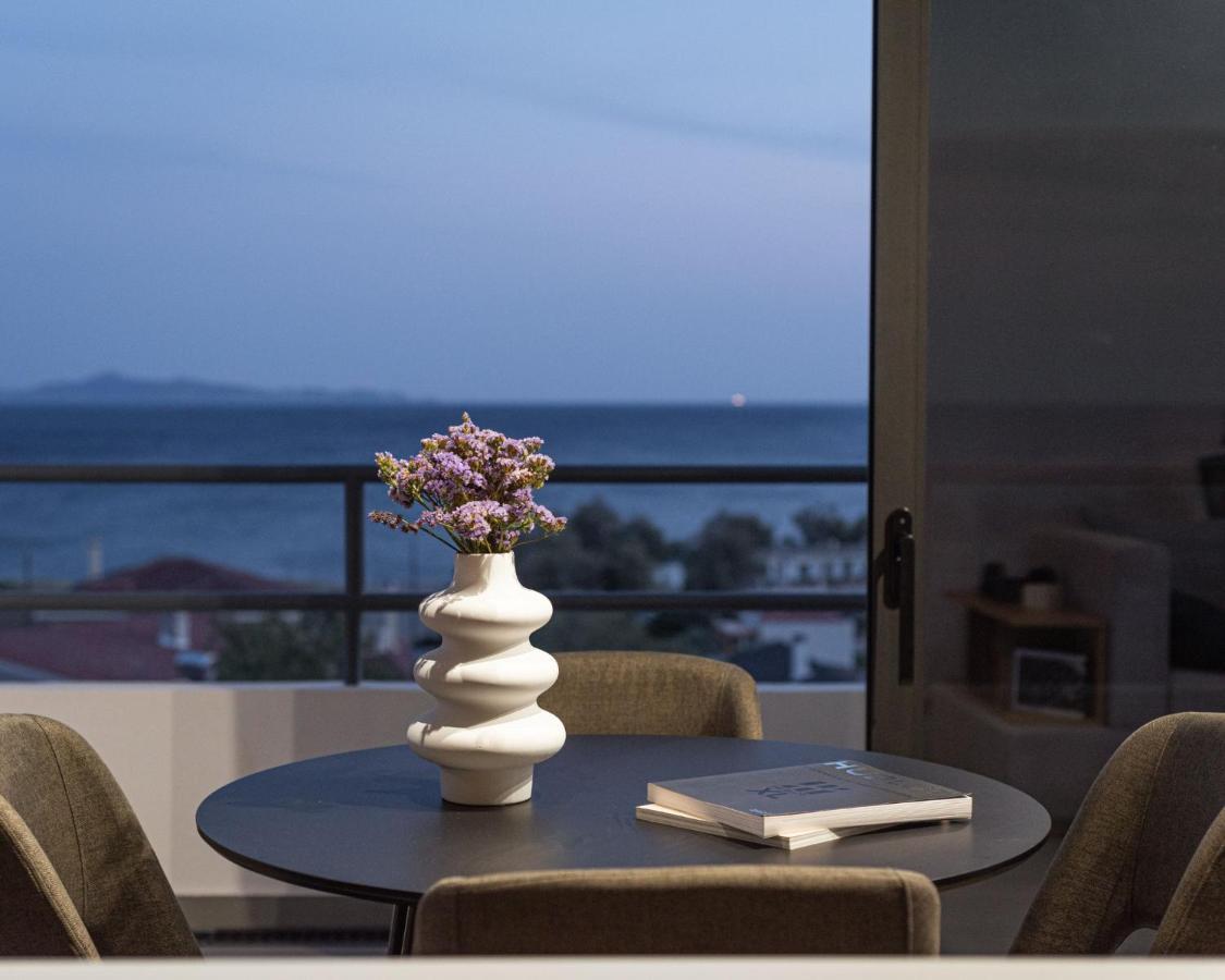 Sounio Panoramic Loft Lägenhet Sunion Exteriör bild